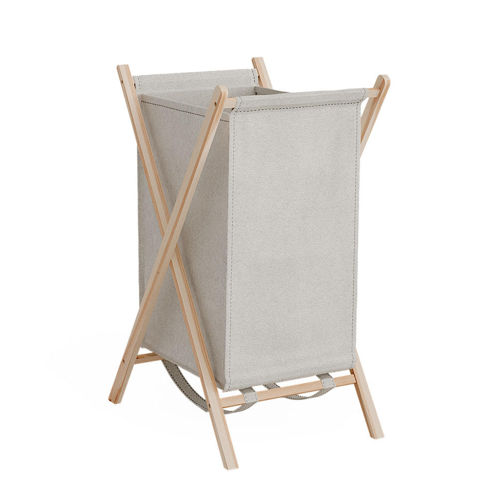 WÄSCHEKORB Bruno Beige 40 x 64 cm - Beige/Naturfarben, Holzwerkstoff (40/64/45cm) - Vicco