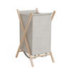 WÄSCHEKORB Bruno Beige 40 x 64 cm - Beige/Naturfarben, Holzwerkstoff (40/64/45cm) - Vicco