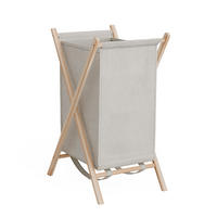 WÄSCHEKORB Bruno Beige 40 x 64 cm - Beige/Naturfarben, Holzwerkstoff (40/64/45cm) - Vicco