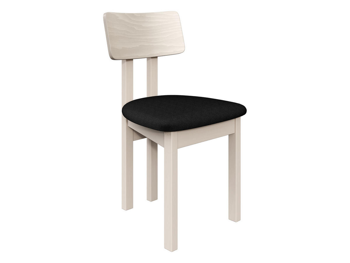 ESSZIMMERSTUHL Divo II - Kaschmir/Schwarz, Holz/Textil (47/85/48cm) - MIRJAN24