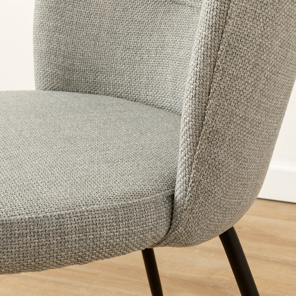 STUHL Beiz Grau 54 cm x 81 cm - Grau, Textil (54/81/59cm) - Kenay Home