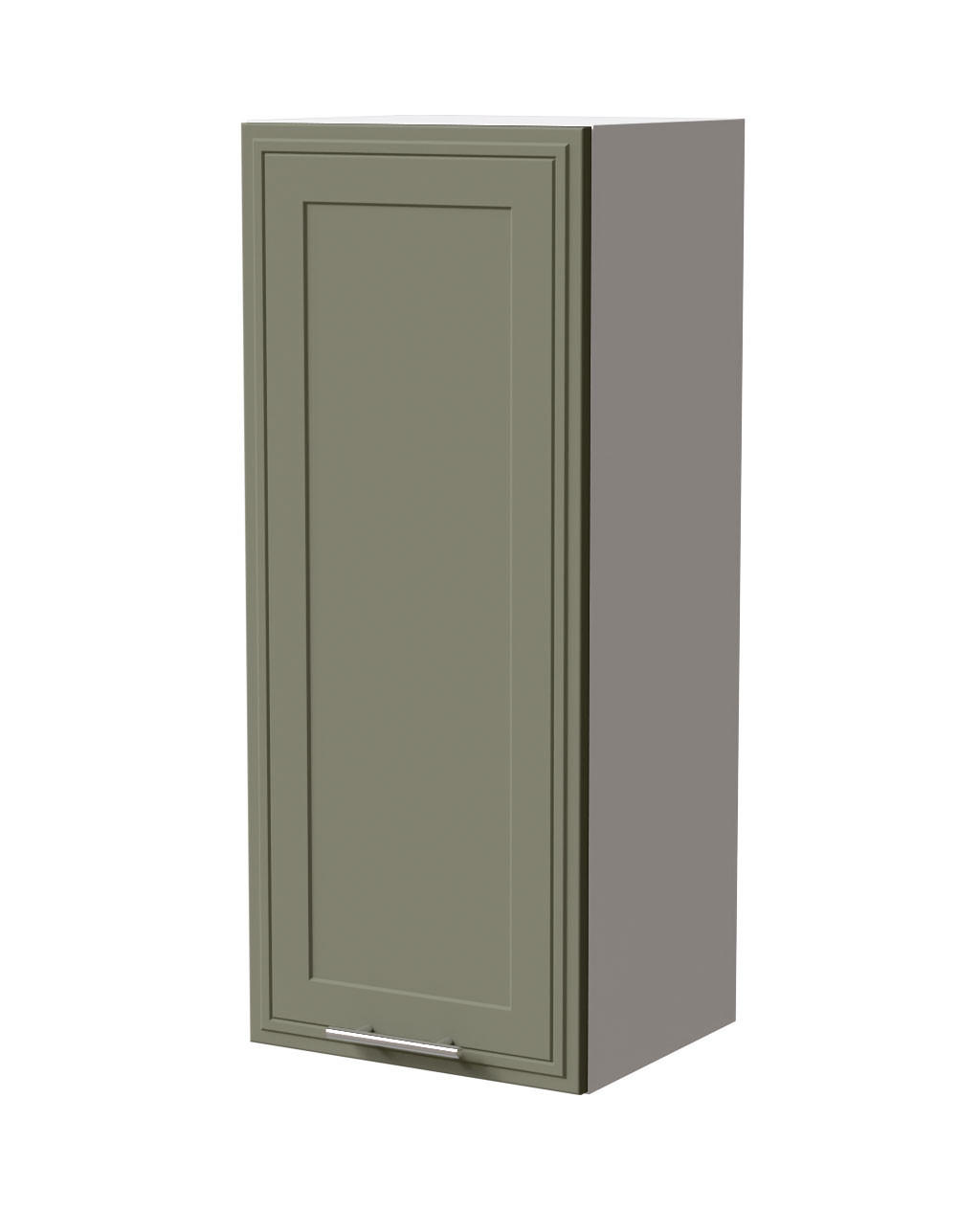 HÄNGESCHRANK Salo W4/40 Weiß / Reed Green Matt 40 / 32,5 / 96cm - Weiß/Grün, Holz/Holzwerkstoff (40/96/32.5cm) - Feldmann-Wohnen