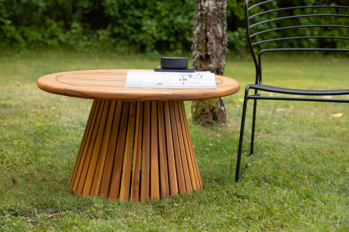 GARTENCOUCHTISCH LUMPUR Braun 70x70x40 cm - Braun, Holz (70/70/40cm) - FURNLUX