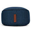 SITZSACK-HOCKER "Home Linen" 45x25cm - Dunkelblau, Textil (45/25/45cm) - Green Bean