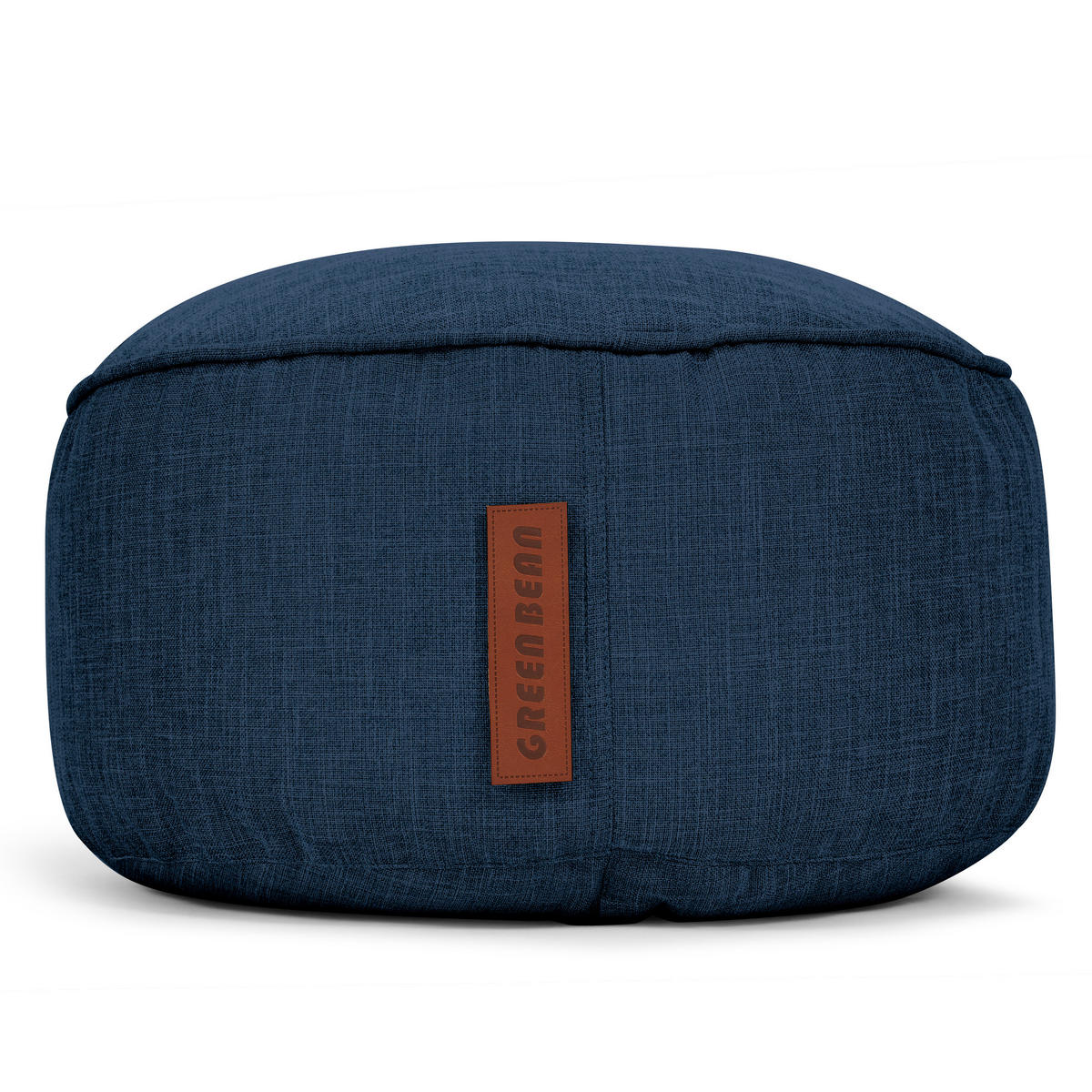 SITZSACK-HOCKER "Home Linen" 45x25cm - Dunkelblau, Textil (45/25/45cm) - Green Bean