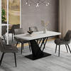 JÍDELNÍ STŮL Fenaro Bílá/černá - bílá/černá, kompozitní dřevo (80/120/77.4cm) - Vicco