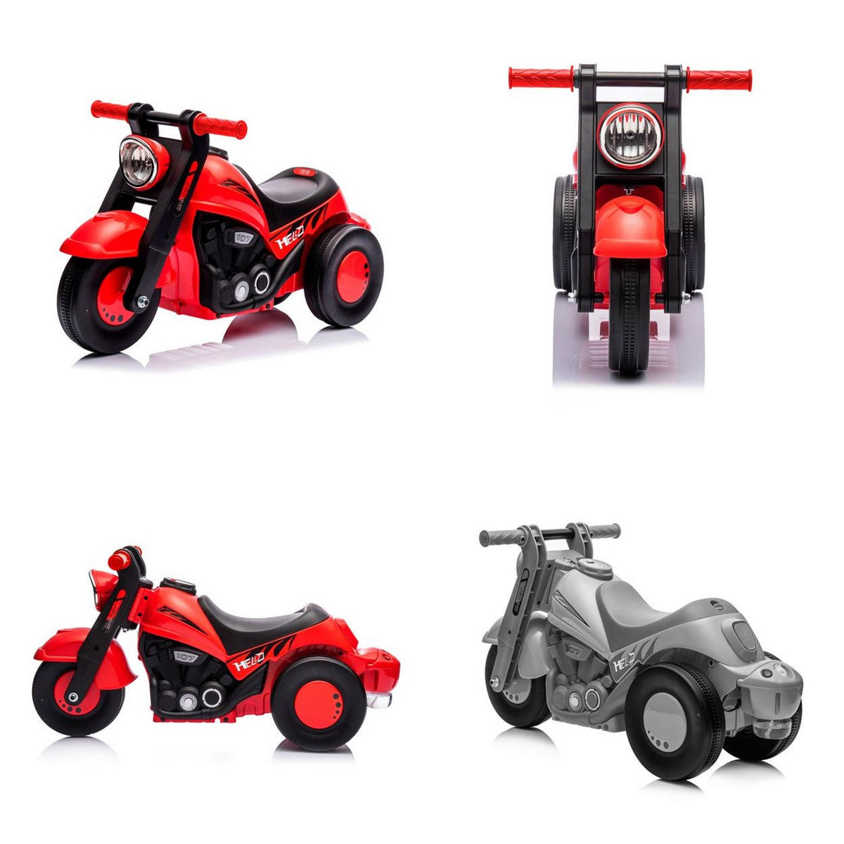 RUTSCHER Bubble Rider Musik rot Seifenblasen Motorraddesign ab 3 Jahren - Rot, Kunststoff (80/35/42cm) - Chipolino