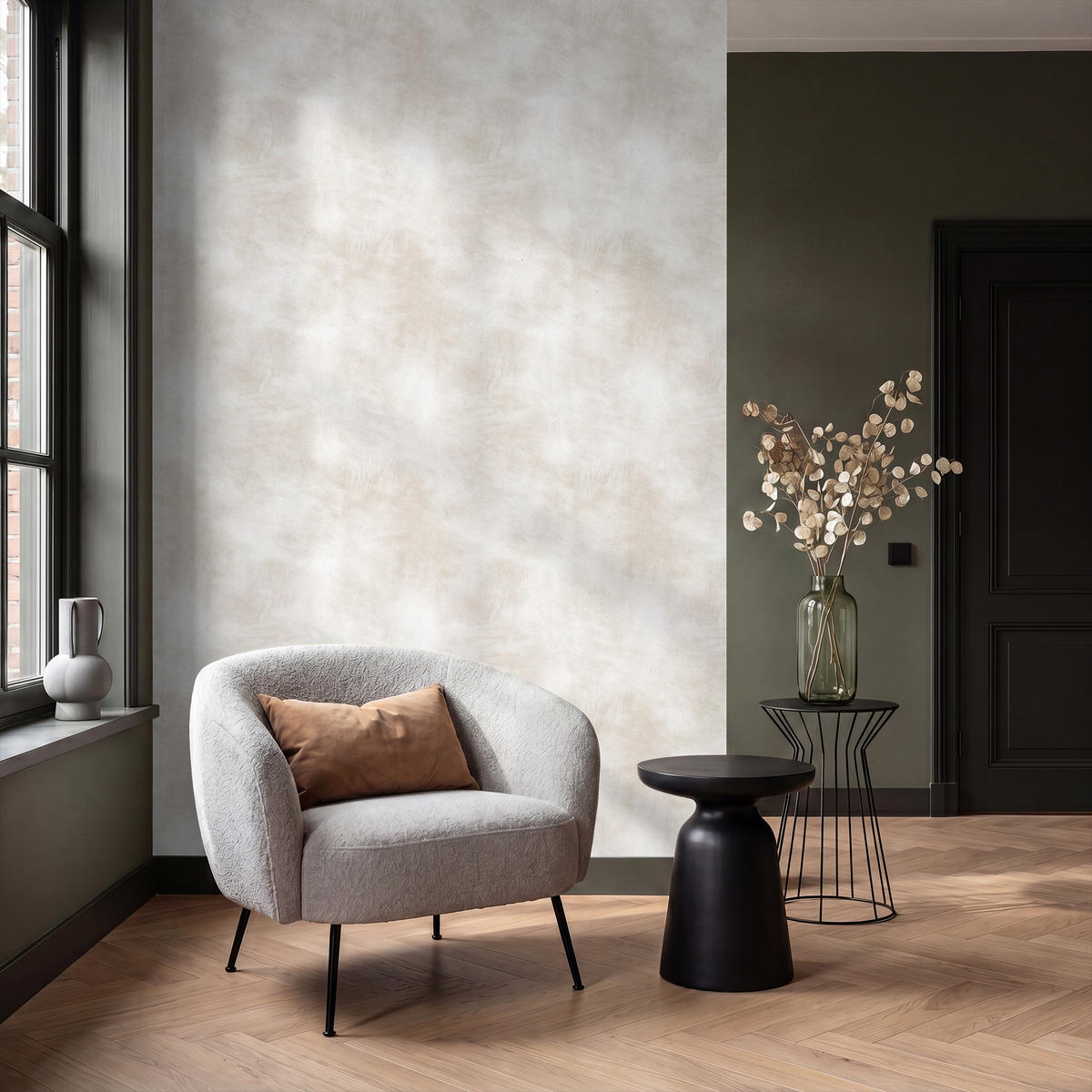 TAPETE - Dezent - Textur - Beige - 160x260 cm - Creme, Papier (160/260cm) - OnlyWow