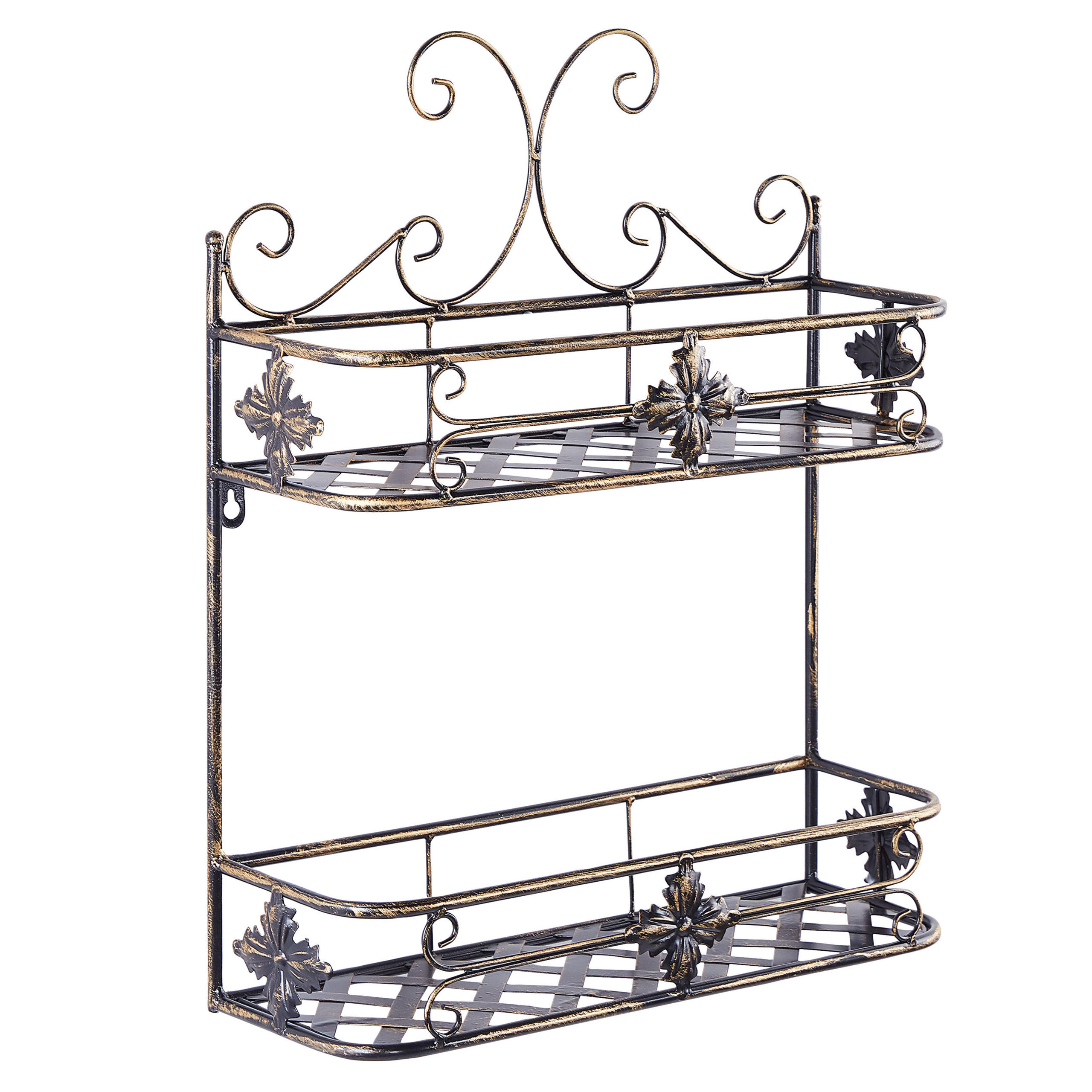 WANDREGAL Schwarz Marayes - Schwarz, Metall (42/52/14cm) - Beliani