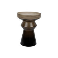 VASE Majesto Braun 22.5/22.5/30 cm - Braun, Glas (30cm) - Present Time