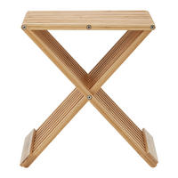 HOCKER Bonny Naturfarben Bambus - Naturfarben, Naturmaterialien (40/45/32cm) - Bessagi Home