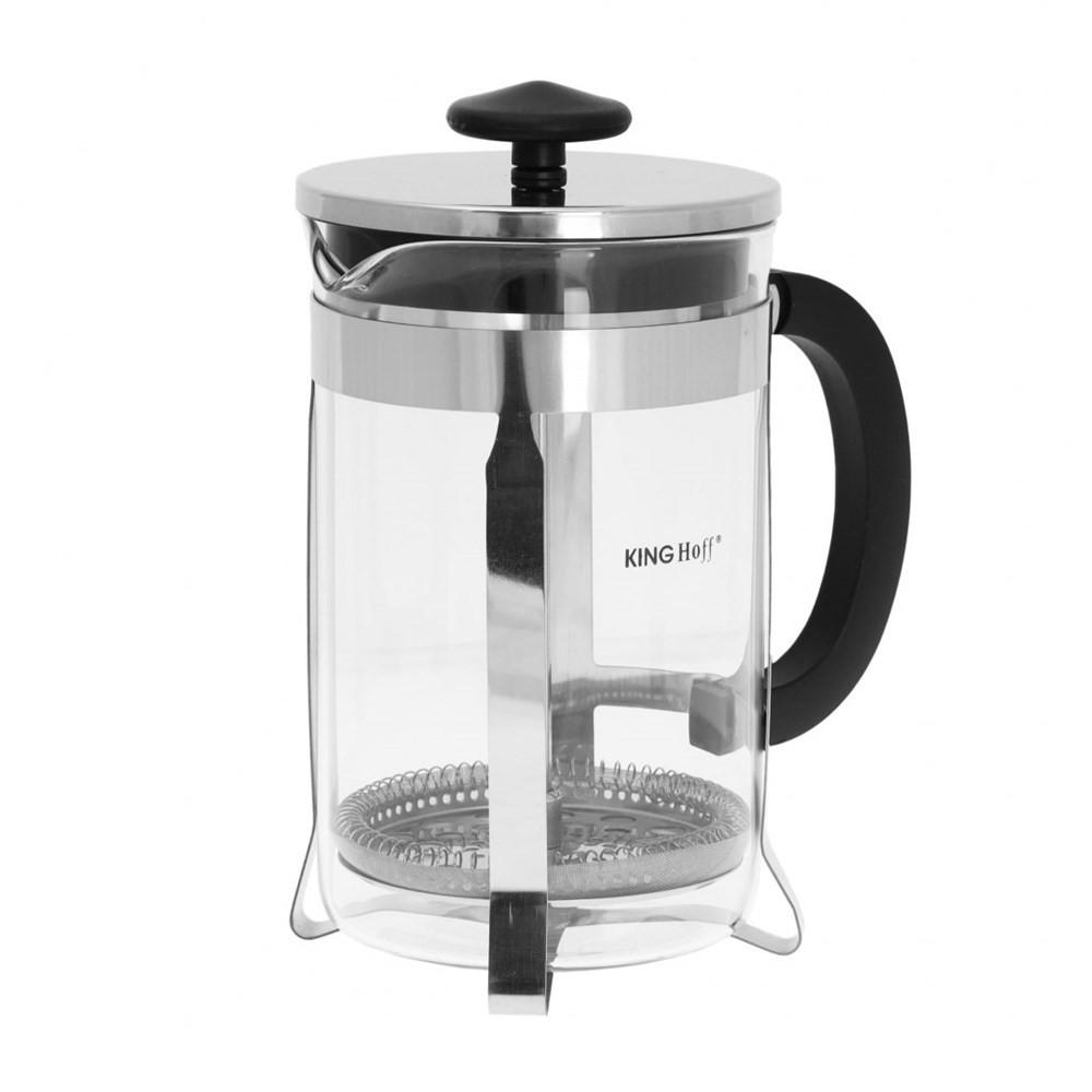 TEEKANNE Silber 15/15/19 cm KH4838 - Silberfarben, Glas (0.8L) - Kinghoff 