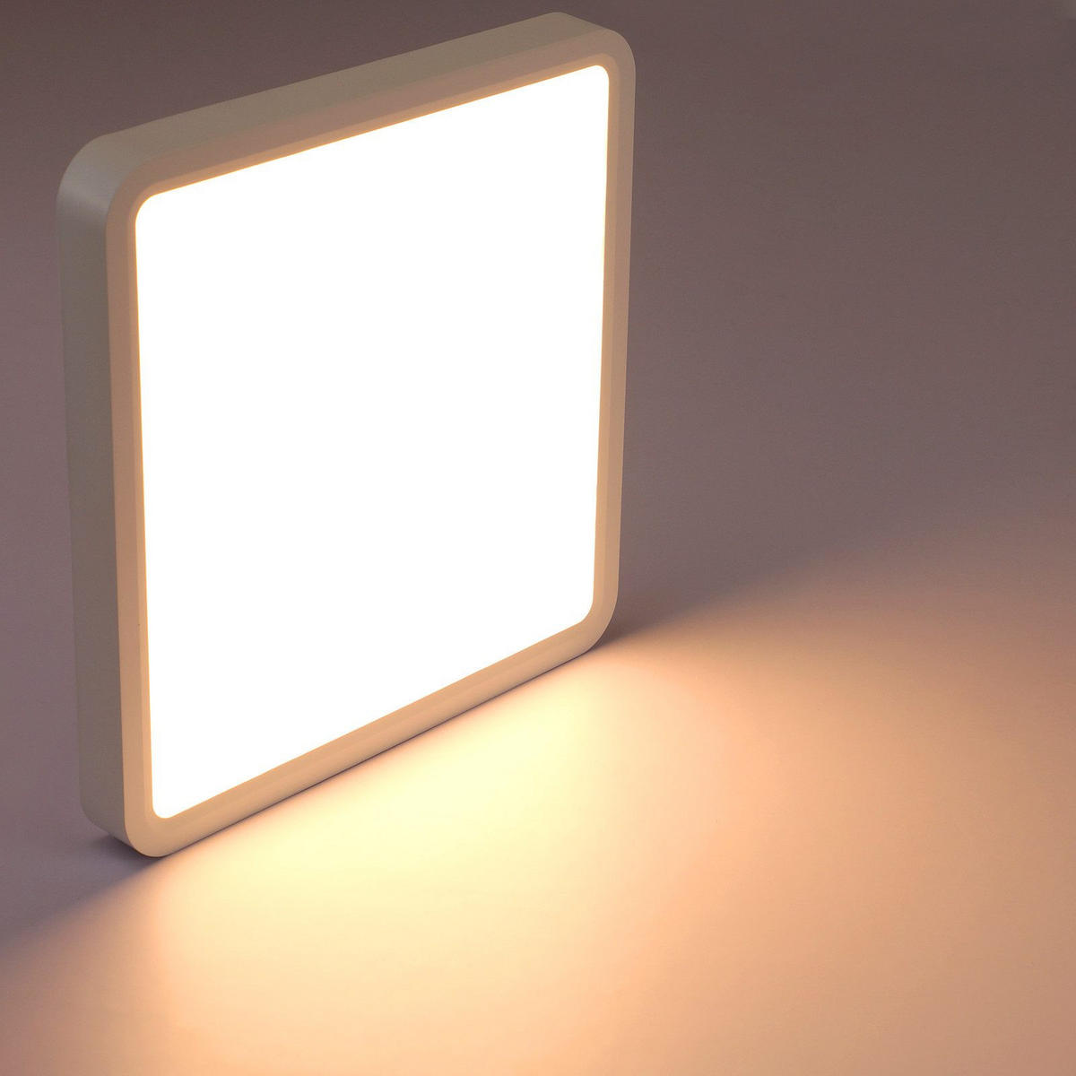 LED-DECKENLEUCHTE Lucio 23/23/2.4cm - Weiß, Kunststoff (23/23/2.4cm) - Nettlife