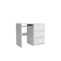 SCHREIBTISCH VALERIO 90x50x76 cm Bürotisch Computertisch, Weiß - Weiß, Holzwerkstoff (50/90/76cm) - MASSENO