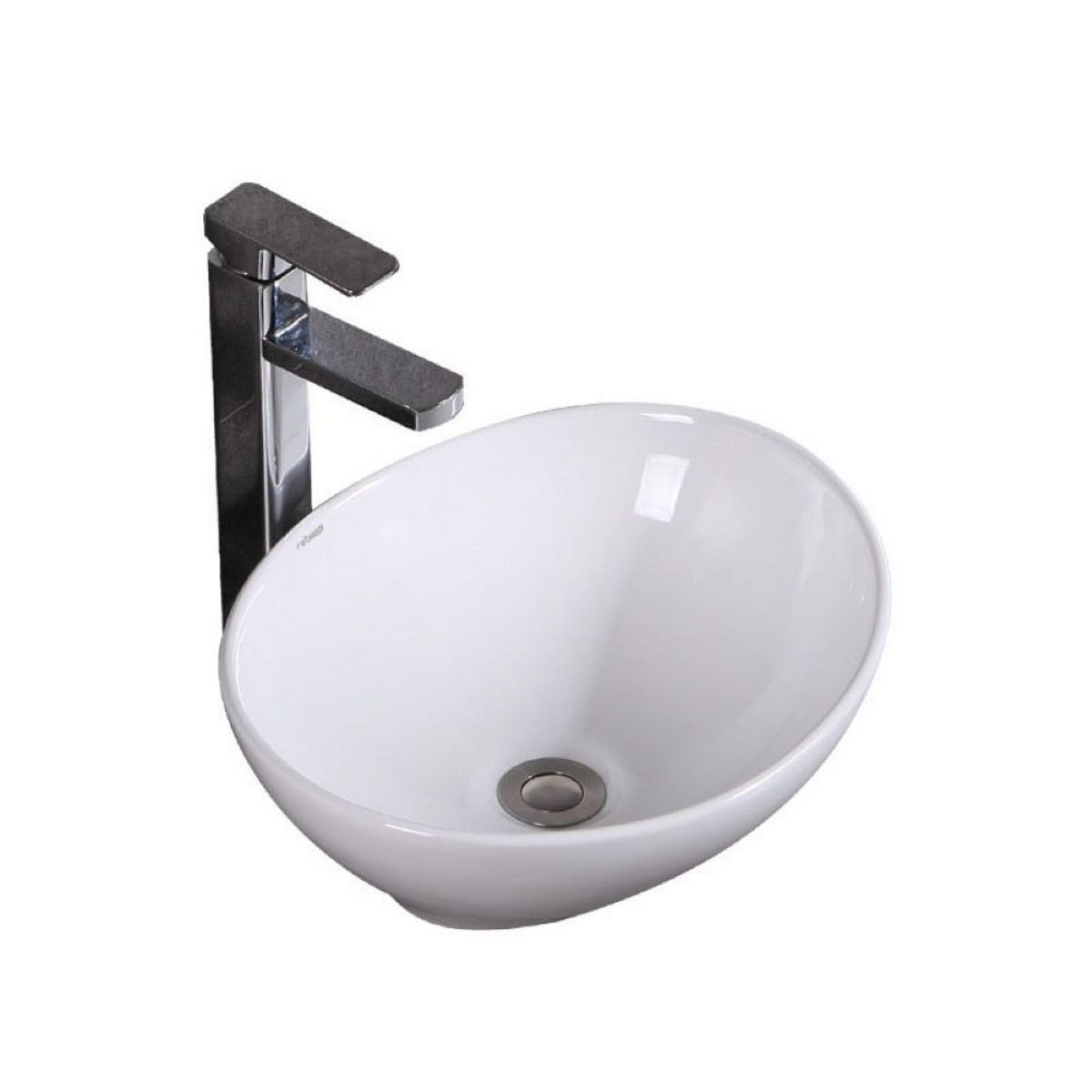 WASCHBECKEN, weiß 42/15/34 cm - Weiß, Keramik (42/15/34cm) - Rexo