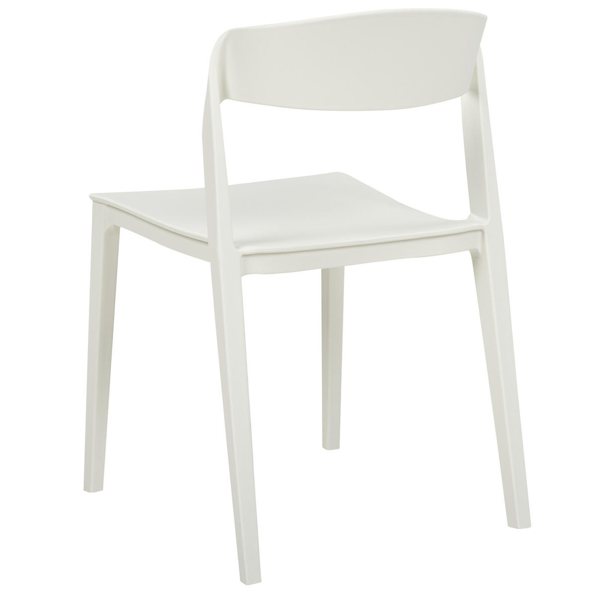 ÉTKEZŐSZÉK 2 darabos Szett Műanyag Fehér Somers - fehér, műanyag (48/77/51cm) - Beliani