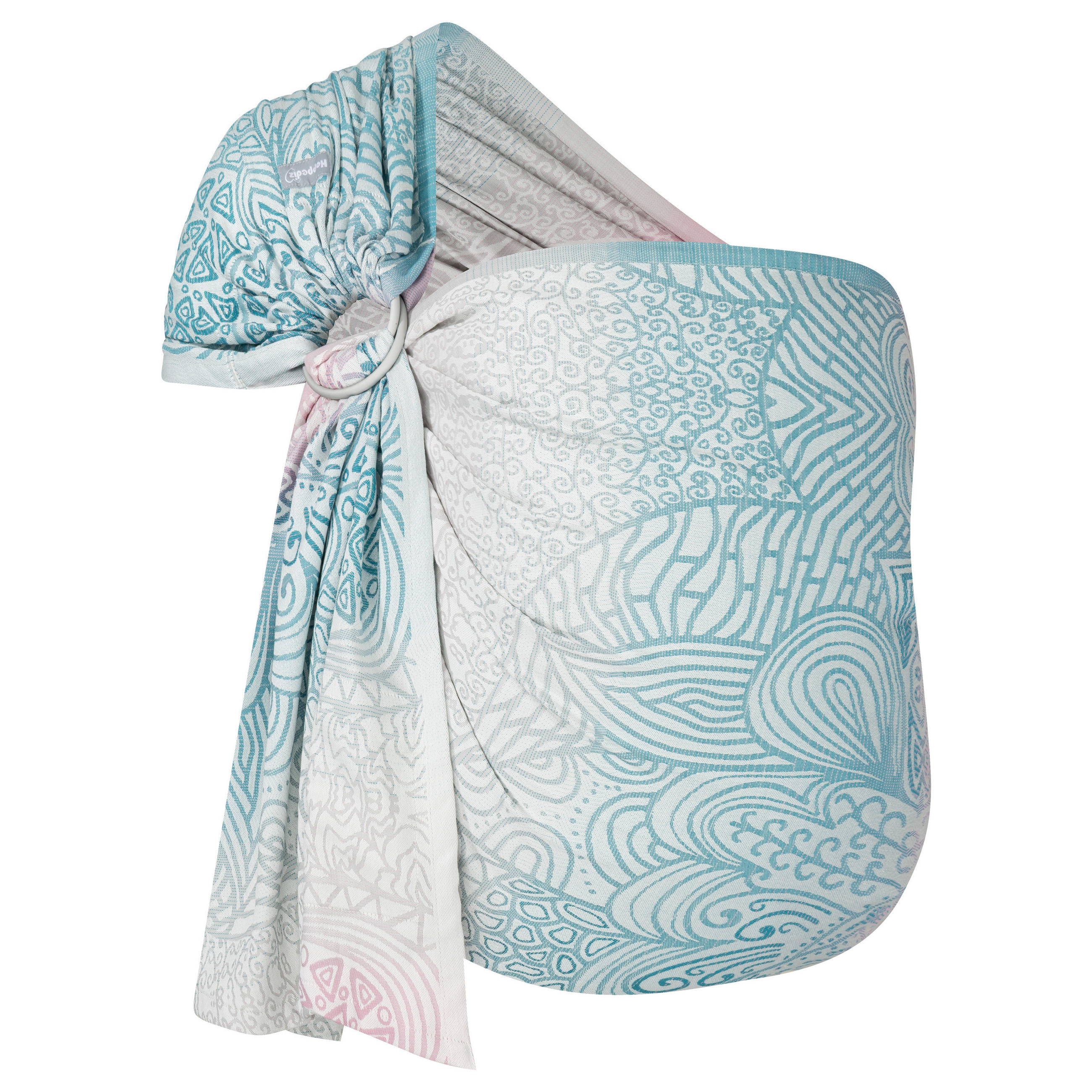 Hoppediz Babytragetuch Creme, Hellblau, Rosa 70x0.1x200 cm