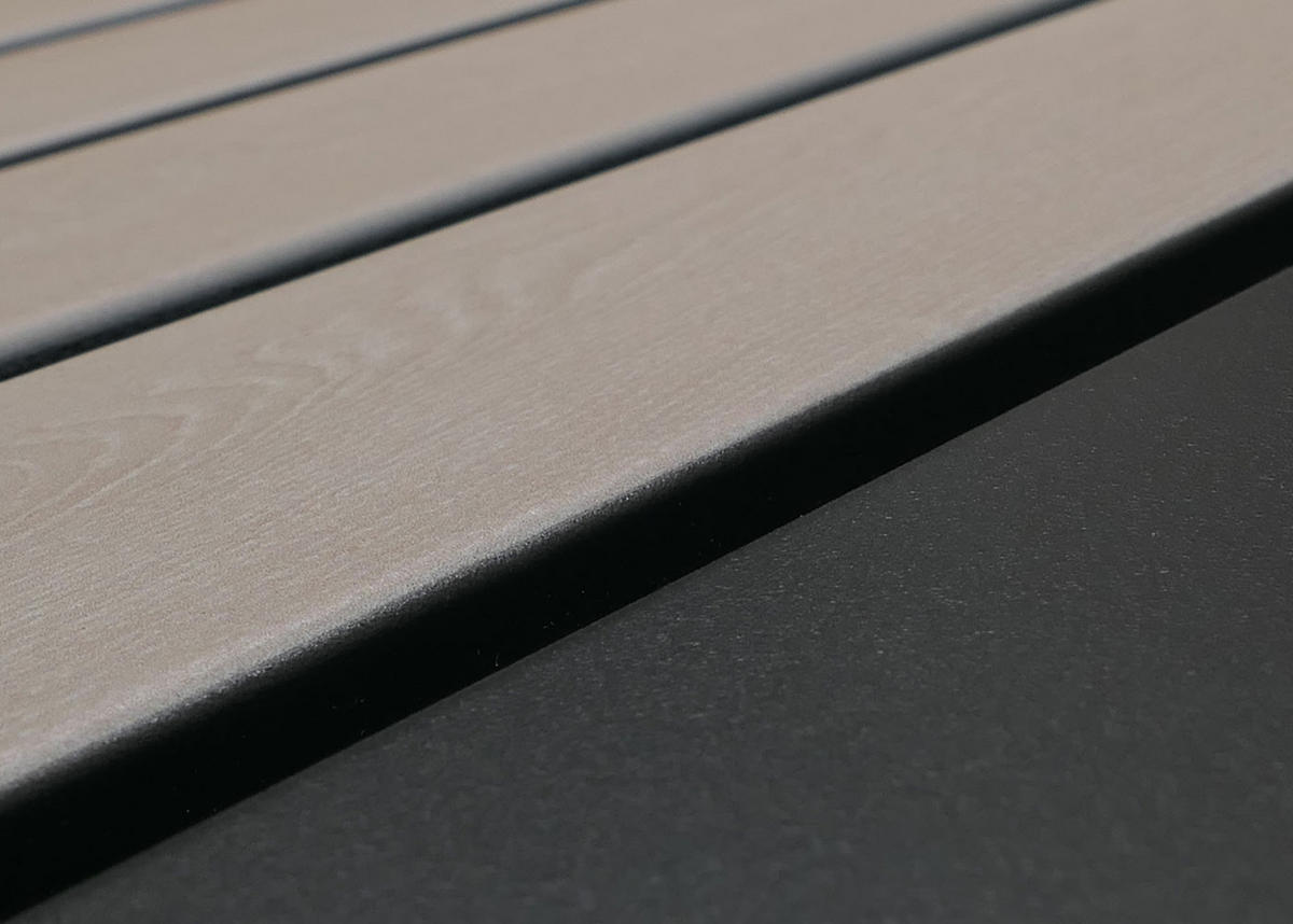 3ER-MÜLLTONNENVERKLEIDUNG Anthrazit, Beige - Anthrazit/Beige, Metall (196/125/84cm) - Jamb