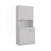 KÜCHENBUFFET Raul Weiß 83.6 x 188.5 cm mit 4 Türen & 1 Schublade - Weiß, Holzwerkstoff (83.6/188.5/46cm) - Vicco