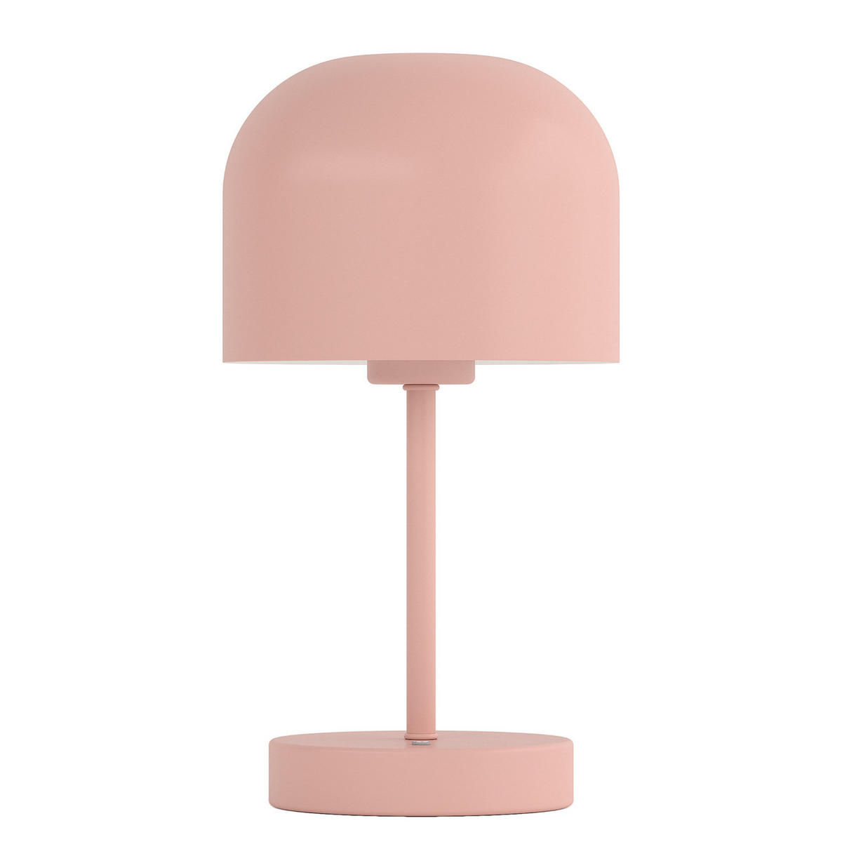AKKU-TISCHLEUCHTE - Eisen / Kunststoff - Dimmbar - Rosa, Metall (13/13/25cm) - home24