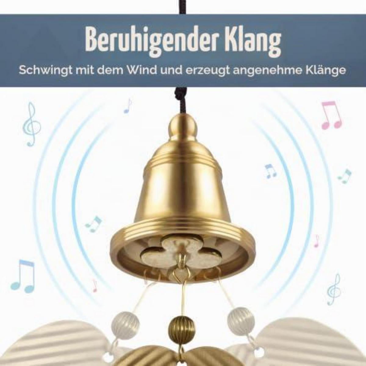 WINDSPIEL Kupfer 35 cm - Bronzefarben, Metall (35/5/5.3cm)
