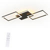 LED-DECKENLEUCHTE Tarak 45/7/80 cm - Schwarz, Metall (80/45/7cm) - ZMH