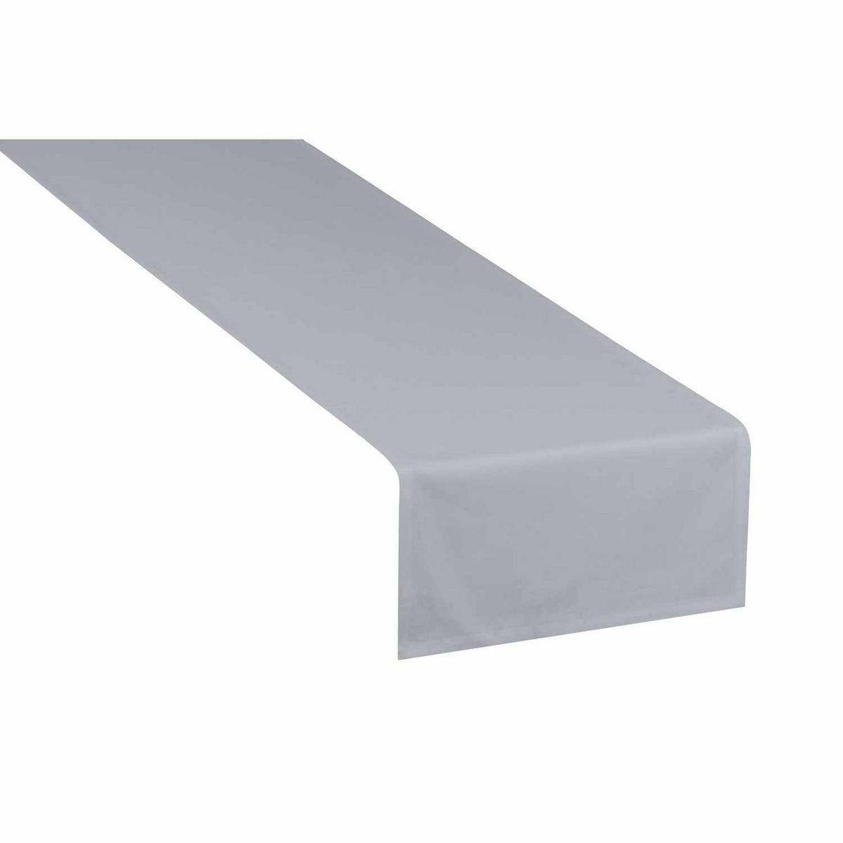 TISCHLÄUFER IN LEINENOPTIK DOVE Blickdicht - Silberfarben, Textil (150/50/0.5cm) - Tom Tailor