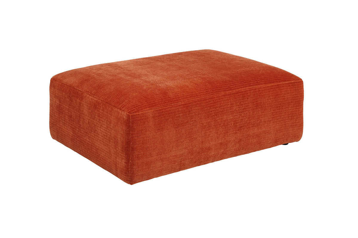 SOFA SITZELEMENT SEPHI Rot Cord - Rot/Schwarz, Kunststoff/Textil (107/39/82cm) - KAWOLA