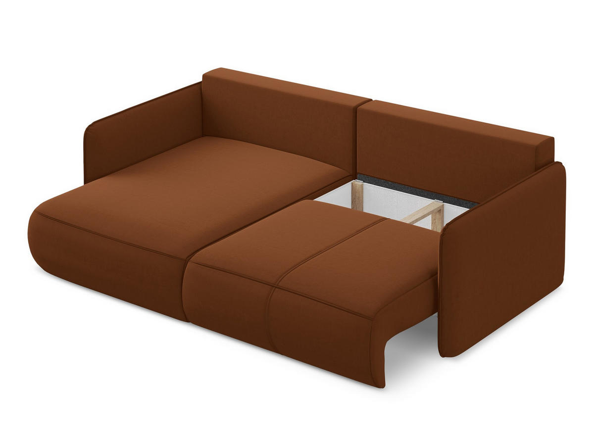 ECKSOFA mit Schlaffunktion Samt Stoff Grau - Schwarz/Grau, Kunststoff/Textil (240/149cm) - Makamii