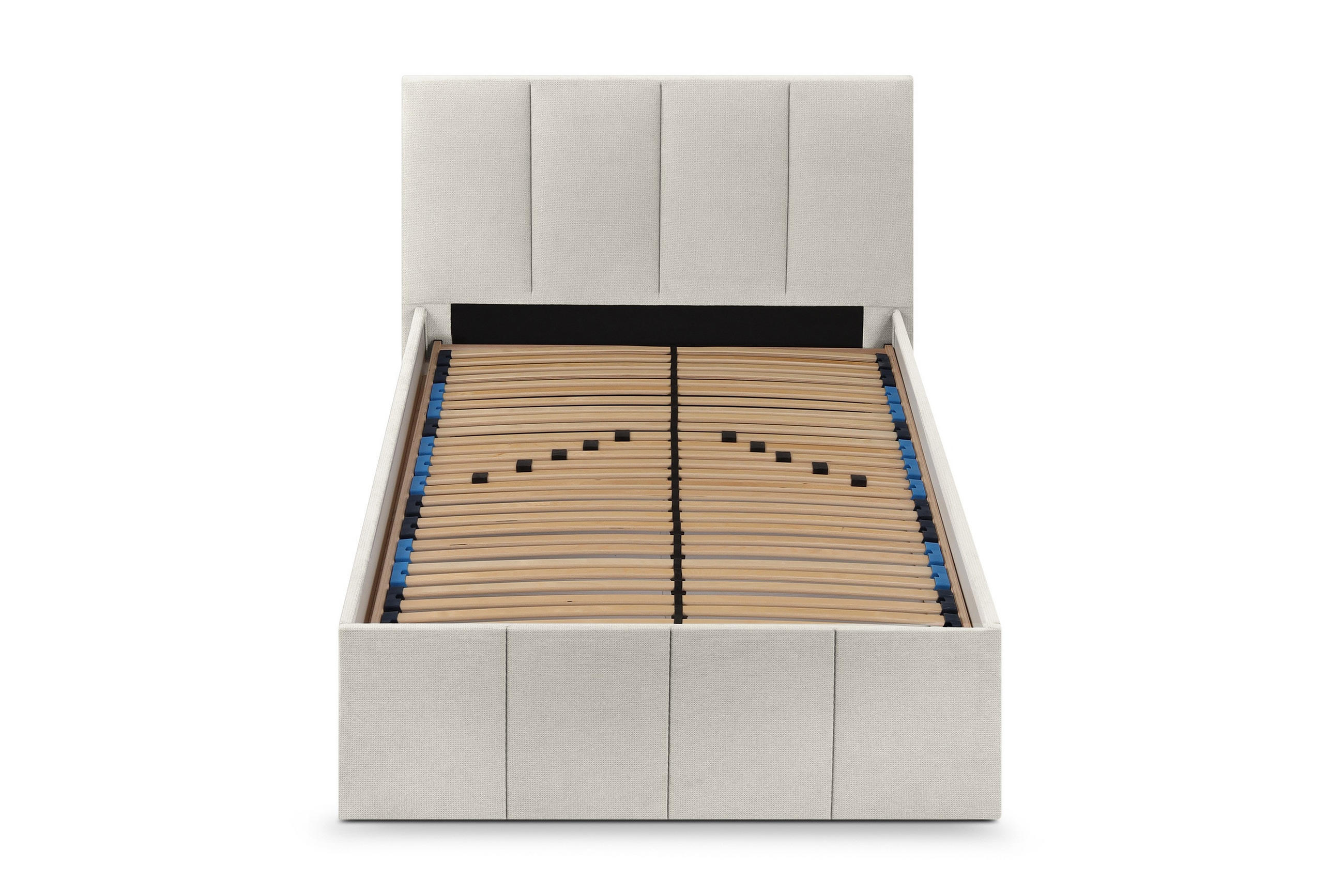 POLSTERBETT Dalas Beige 100 x 200 x 40 cm Stauraum Mit hochwertiger Matratze H2 (bis 100 kg) und Lattenrost - Beige, Holz (100/200cm) - Halmon Schlafkomfort Betten 