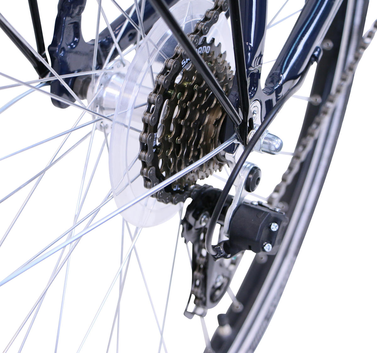 CITYBIKE Citytrek Easy Blue Gent 7 Gang 28 Zoll Größe: 55cm - Blau, Metall (55cm) - Hawk Bikes