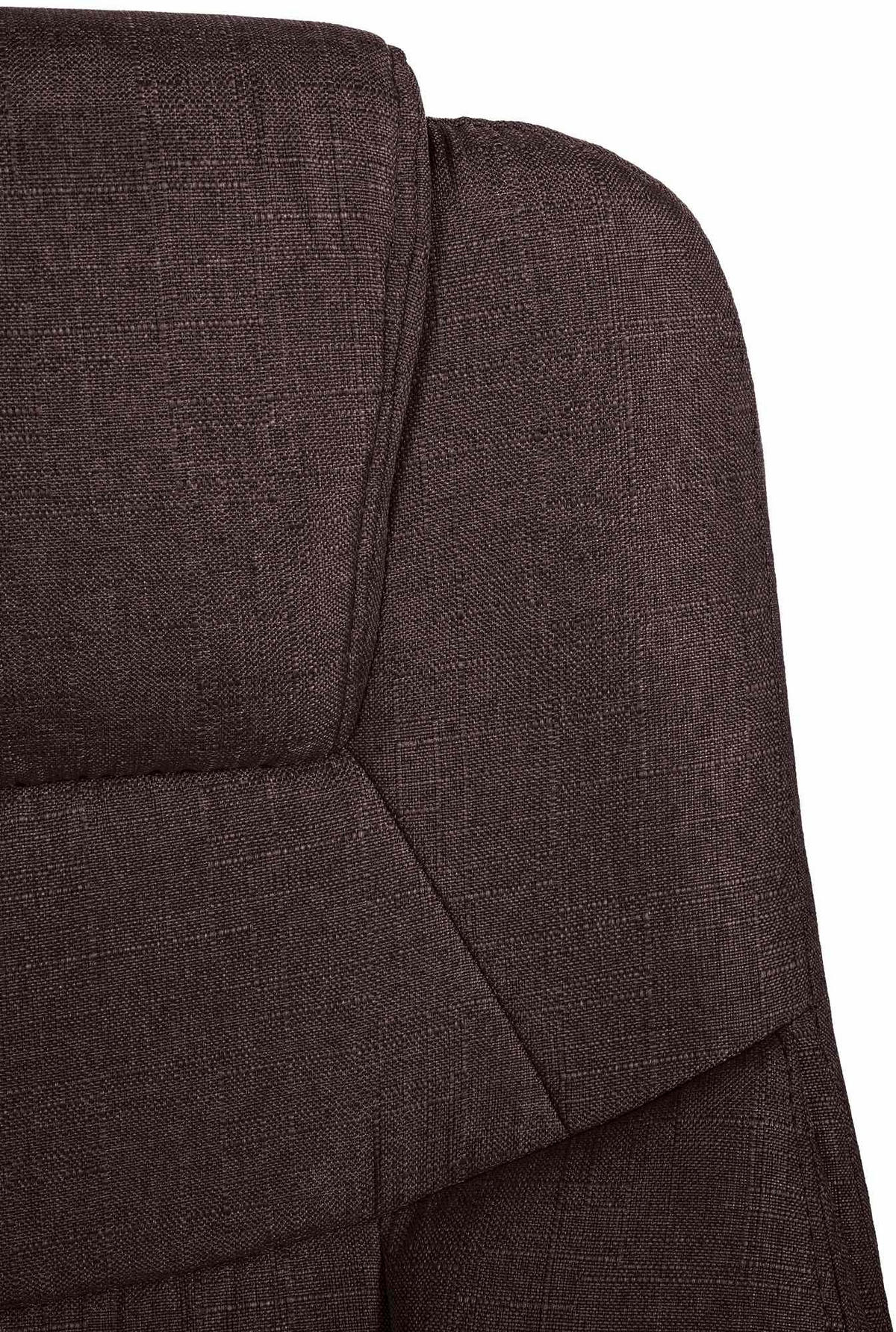CHEFSESSEL Stoff braun - Chromfarben/Braun, Textil/Metall (66/113/70cm) - CLP