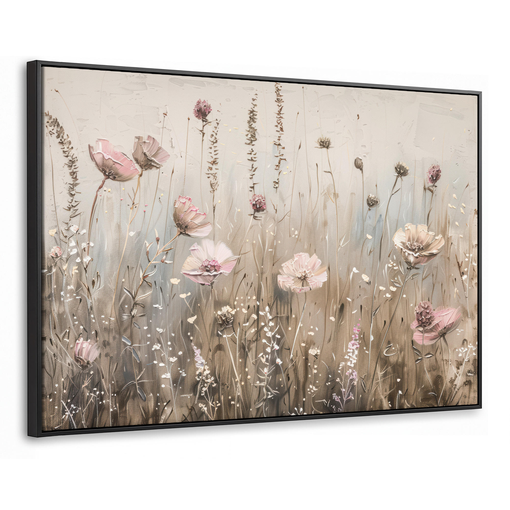 MuchoWow Leinwand Beige 90x60 cm
