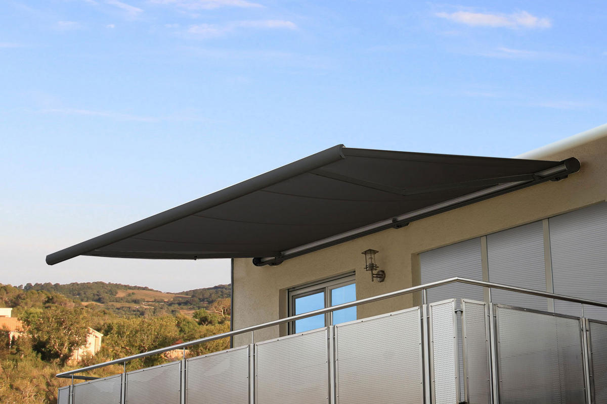 ELEKTRISCHE KASSETTENMARKISE Anthrazit, Anthrazit - Anthrazit, Textil (600/16/300cm) - MCW