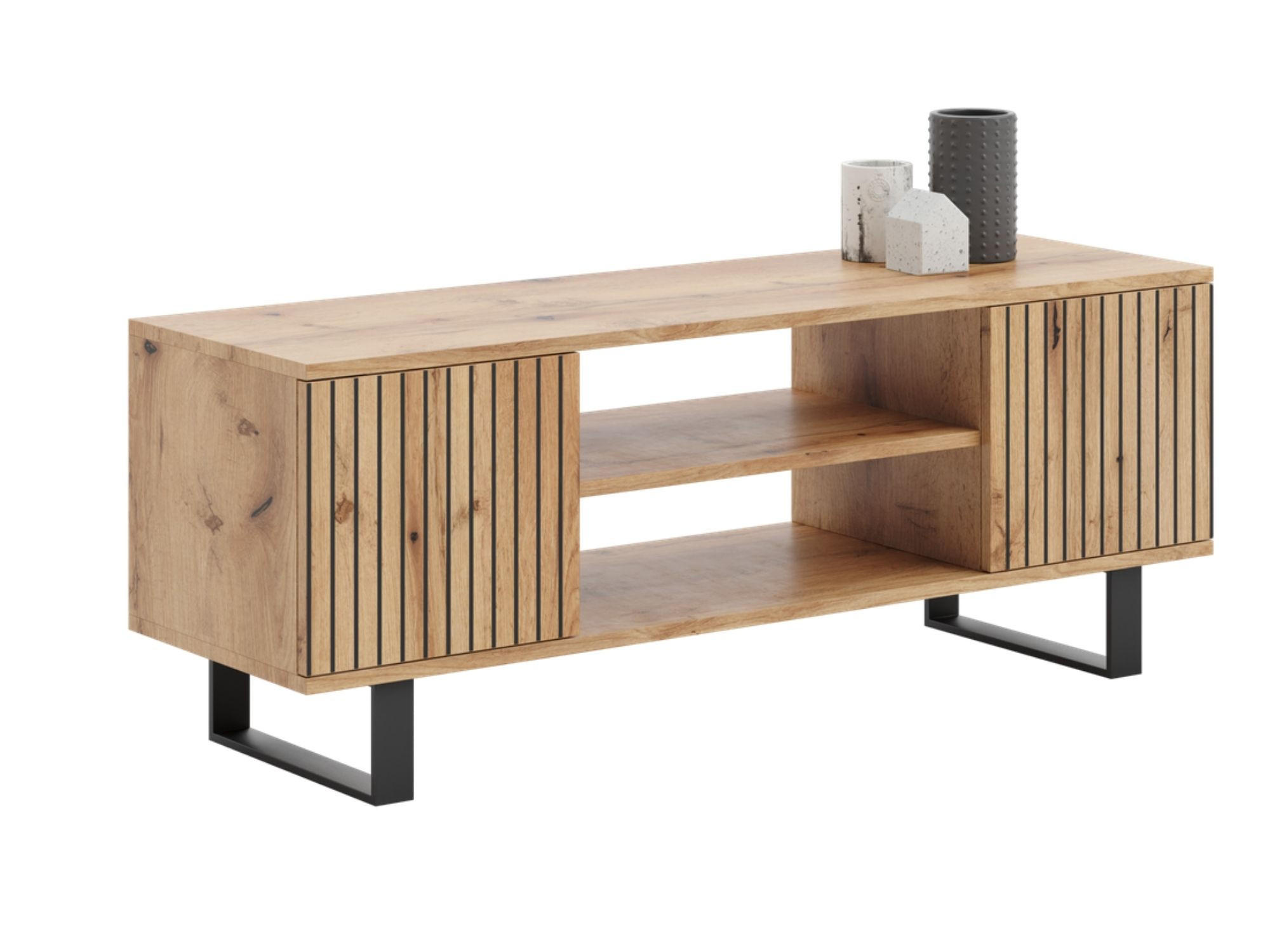 LOWBOARD Focus - Eichefarben, Holzwerkstoff (40/49/155cm) - RAUMHIRSCH FURNITURE