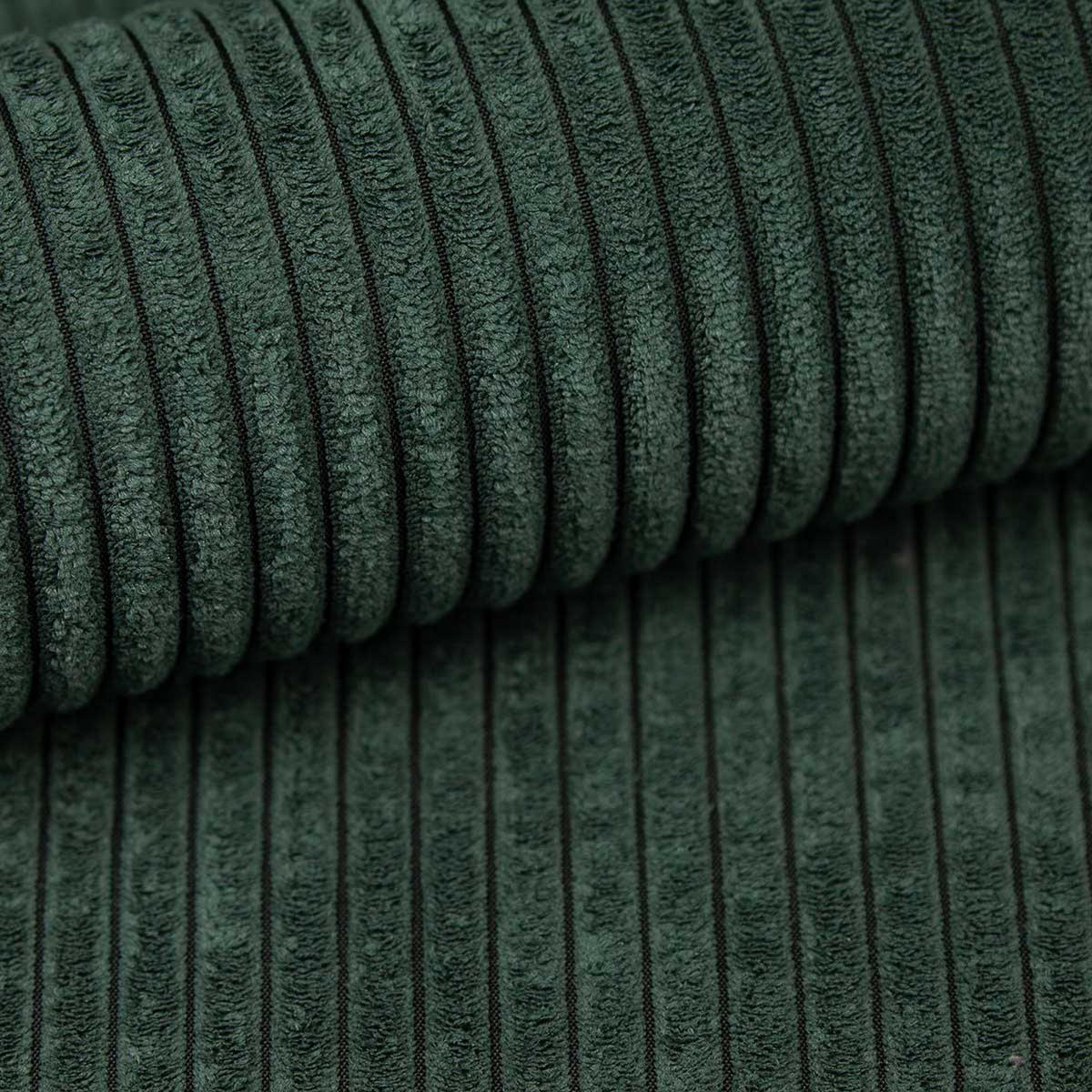 SCHLAFSOFA HUGO, Sofa mit Schlaffunktion und Bettkasten, Farbe: Grün, Cordstoff - Grün, Textil (244/83/98cm) - VENASI MÖBEL