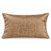 KISSENBEZUG 30x50 cm Hellbraun Damast Circle - Hellbraun, Textil (30/50cm) - TiborTex