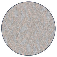 SCHLINGENTEPPICH MEMORY MELIERT RUND - Blau/Grau, Textil (160/160cm) - Snapstyle