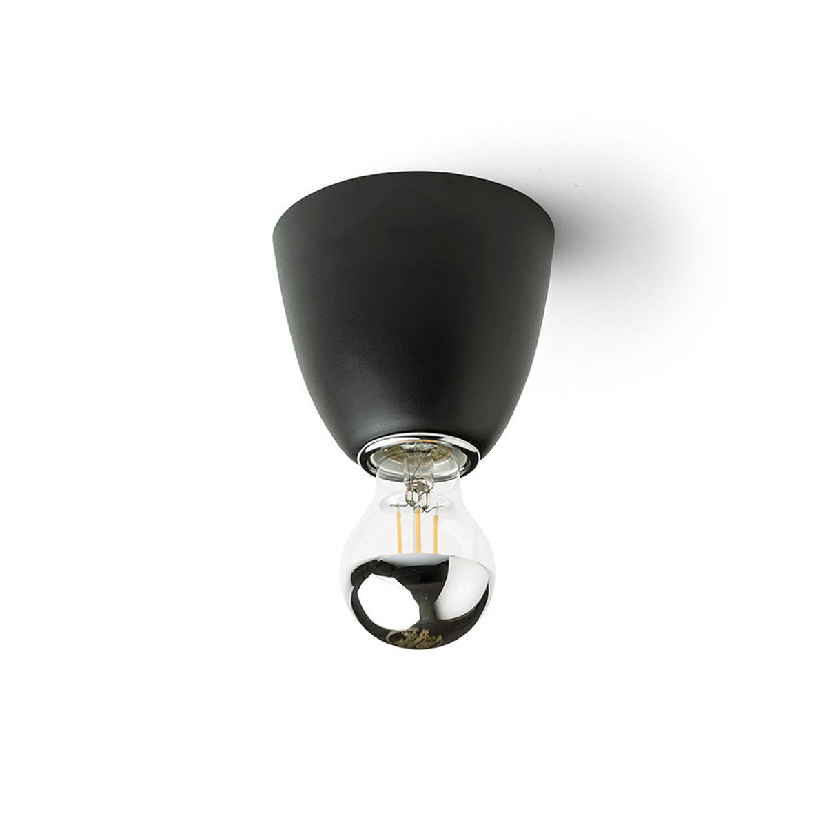 DECKENLEUCHTE REACH Schwarz 11 W - Schwarz, Metall (11/11/10cm) - Rendl