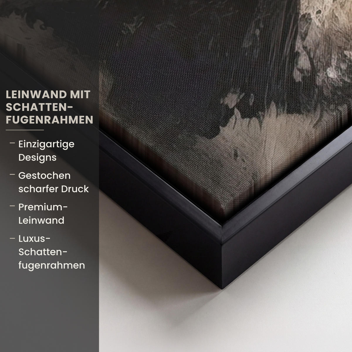 LEINWAND Bilder mit Rahmen - Farbe - Abstrakt - Beige - Kunst - 70x50 - Greige, Textil (70/50cm) - MuchoWow