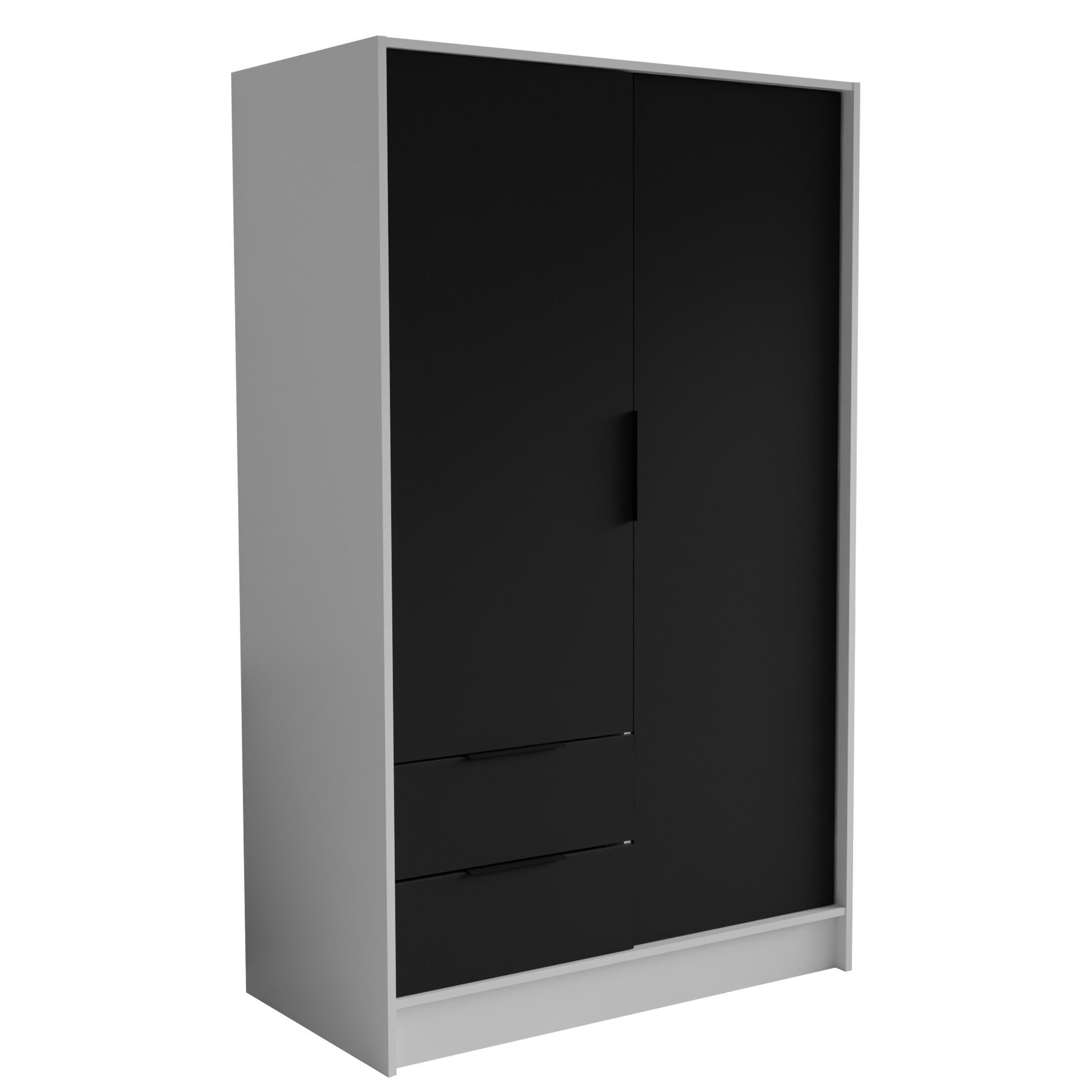 Masseno Drehtürenschrank Weiß 102x200x51 cm
