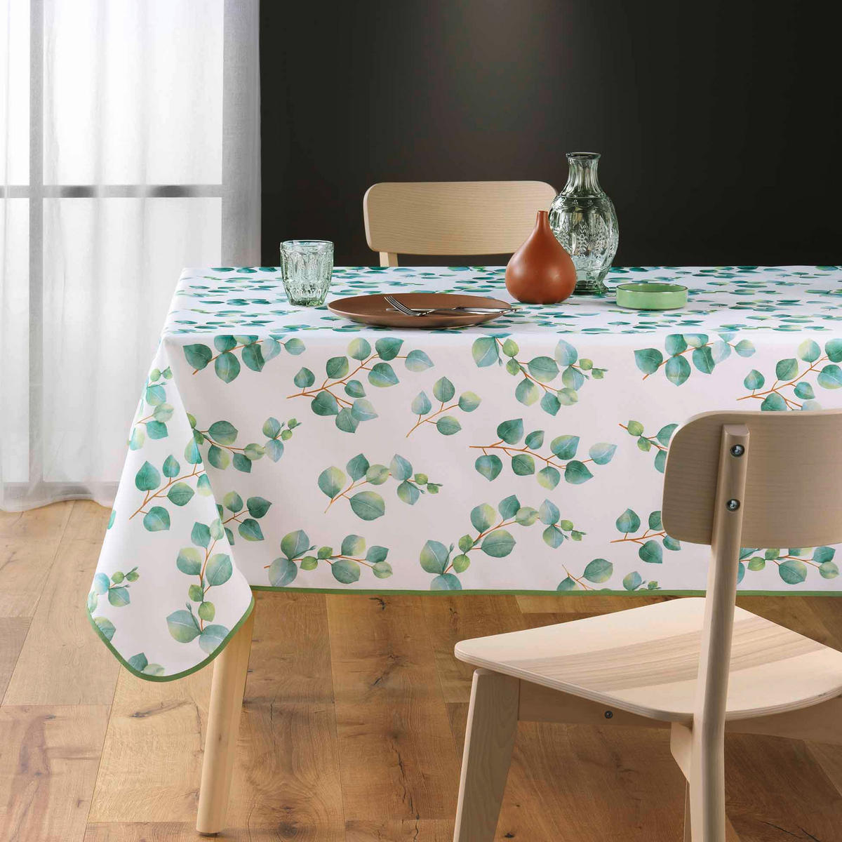 TISCHDECKE Leandre 150/240 cm - Grün, Textil (150/240cm) - Douceur d´intérieur