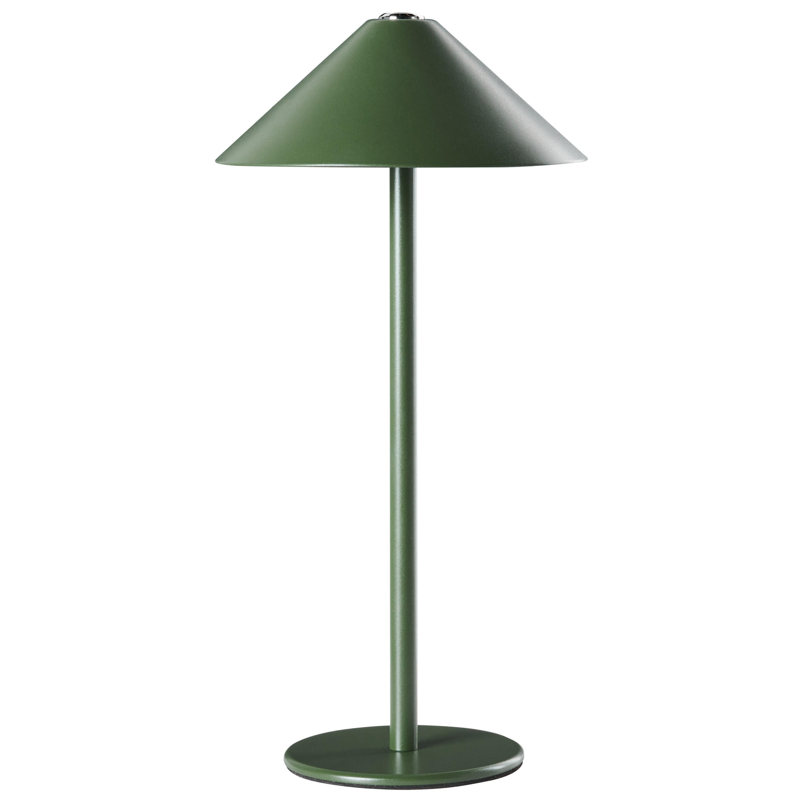 KABELLOSE LED Tischlampe mit Dimmer Metall Grün Modjo - Grün, Metall (18/18/33cm) - Beliani