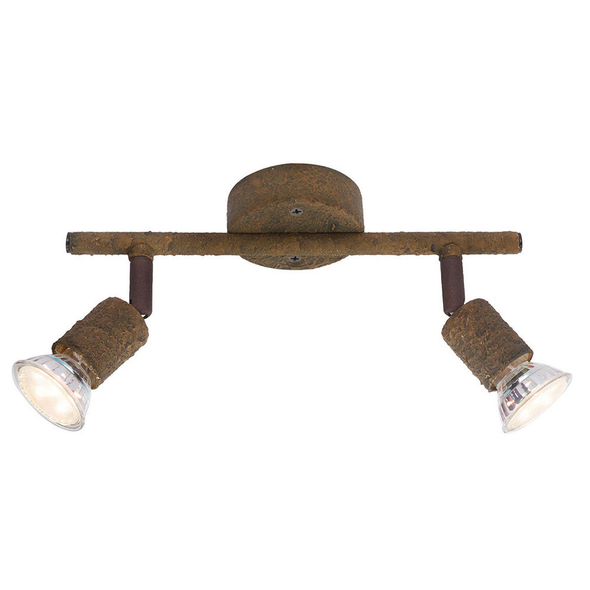 LED DECKENLEUCHTE Olana rostfarben Braun - Braun, Metall (26/8/15cm) - Globo Lighting