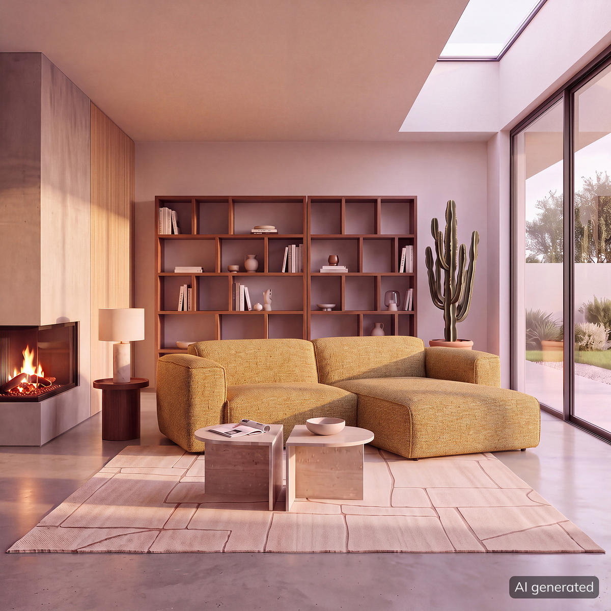 1,5-SITZER ECKSOFA mit Longchair - Schwarz/Honig, Kunststoff/Textil (260/173cm) - home24