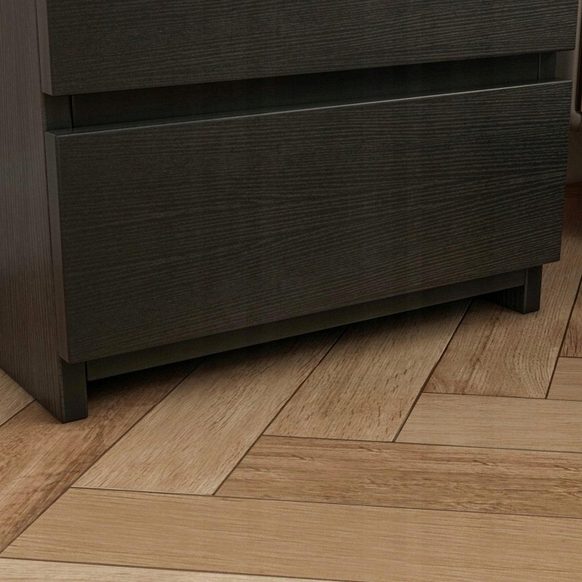 NACHTTISCH, schwarz 59/32/40cm - Schwarz, Holzwerkstoff (40/59/32cm)