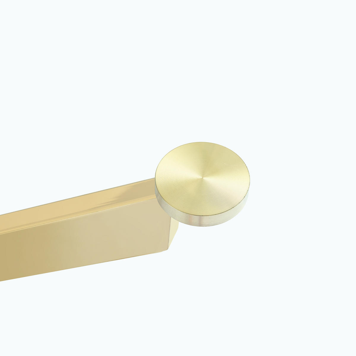 ESSTISCH Rund 88/75 cm mit Glasplatte DE-40050 Gold - Goldfarben, Metall (88/88/75cm) - ComfortXL