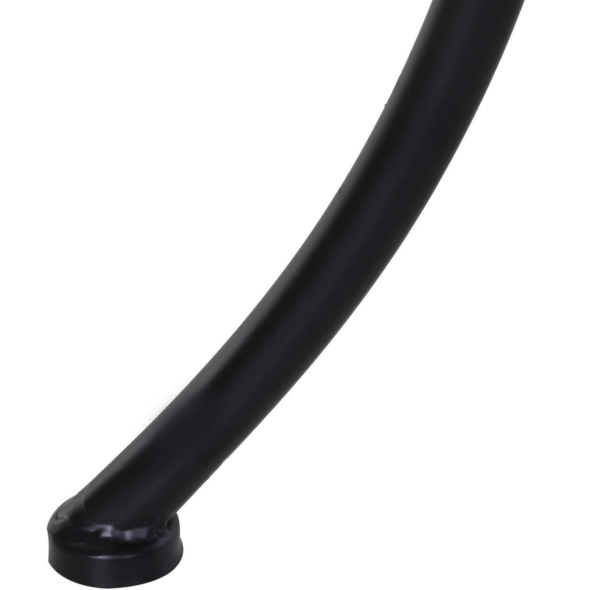 BOČNI stolić 45/45/50 cm crni od metala s mrežastom pločom za balkon i terasu - bijela, metal (45/45/50cm) - OKWISH