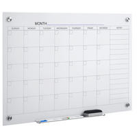 WHITEBOARD Kalender DE-08984 Weiß - Weiß, Glas (60/0.2/90cm) - ComfortXL