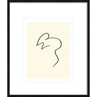 BILD gerahmt 53x63 cm Pablo Picasso „Maus“ - Weiß, Holz (53/63cm) - artissimo